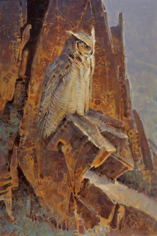 Set in Sandstone, 16"x12", Oil on Linen